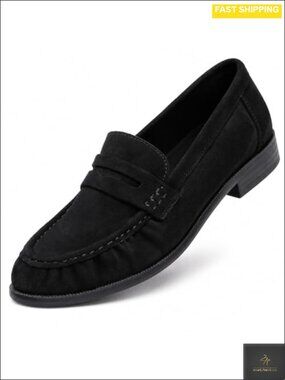 Women's Ruched Toe Loafers Dressy Flats Flexible Rubber Sole Slip-On Shoes